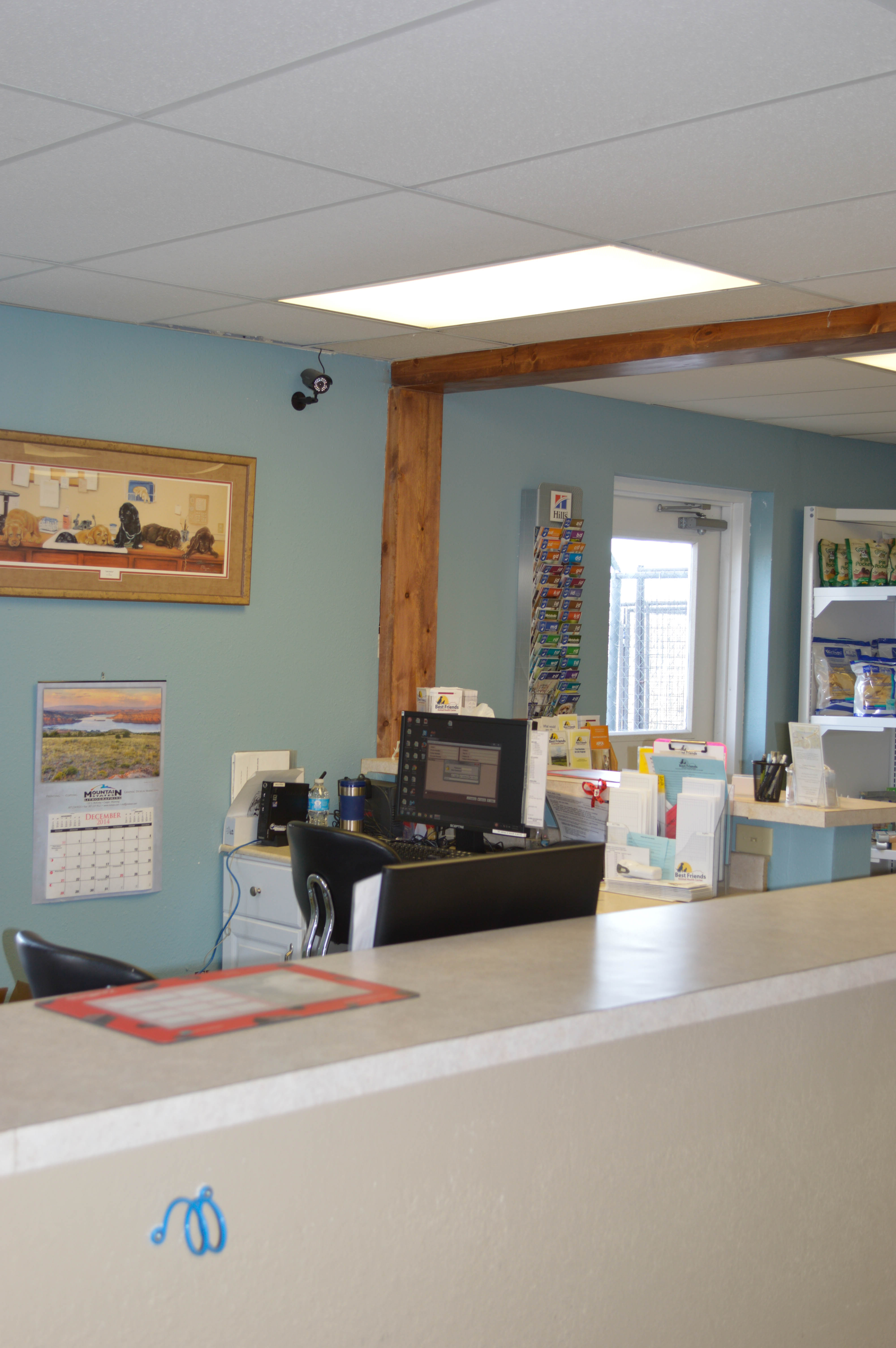 Reception desk